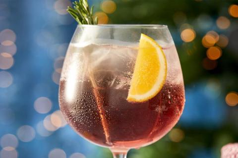 Christmas spirit spritz